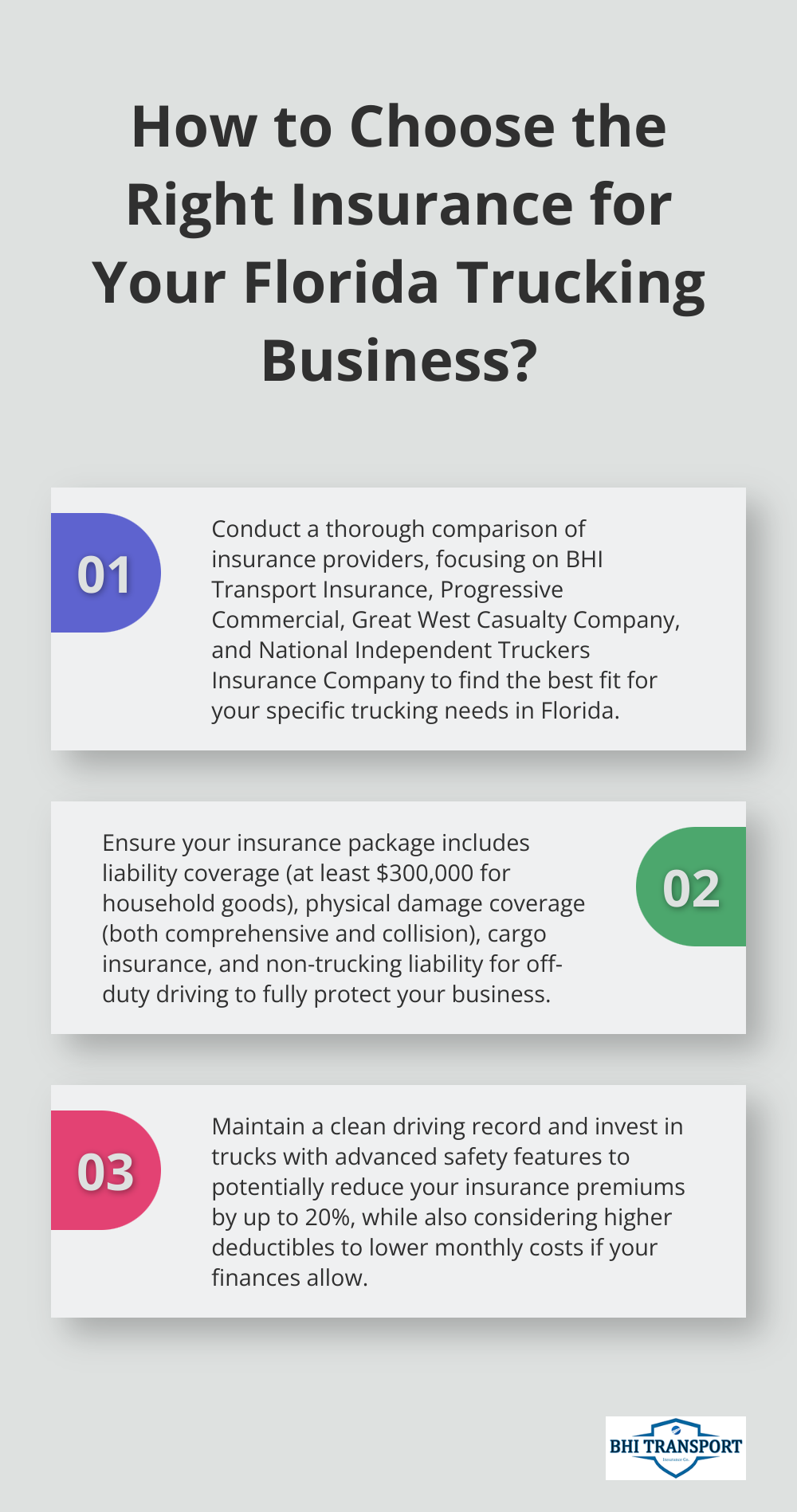 Fact - How to Choose the Right Insurance for Your Florida Trucking Business?
